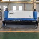 Peiriant cneifio guillotin hydrolig 3200mm x 8mm gyda chymorth deunydd niwmatig