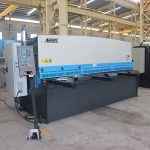 QC12Y peiriant cneifio hydrolig trawst plât metel dalen